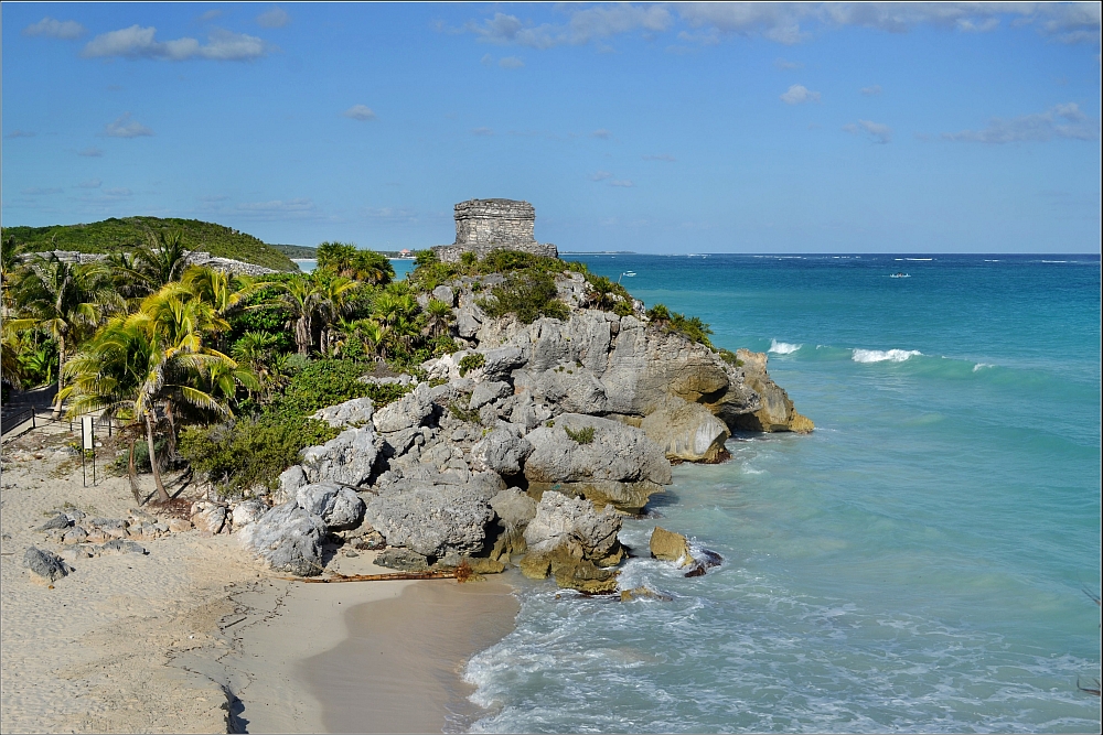 “Tulum Ruins 6. Beach” by Robert Pittman is licensed under CC BY-ND 2.0