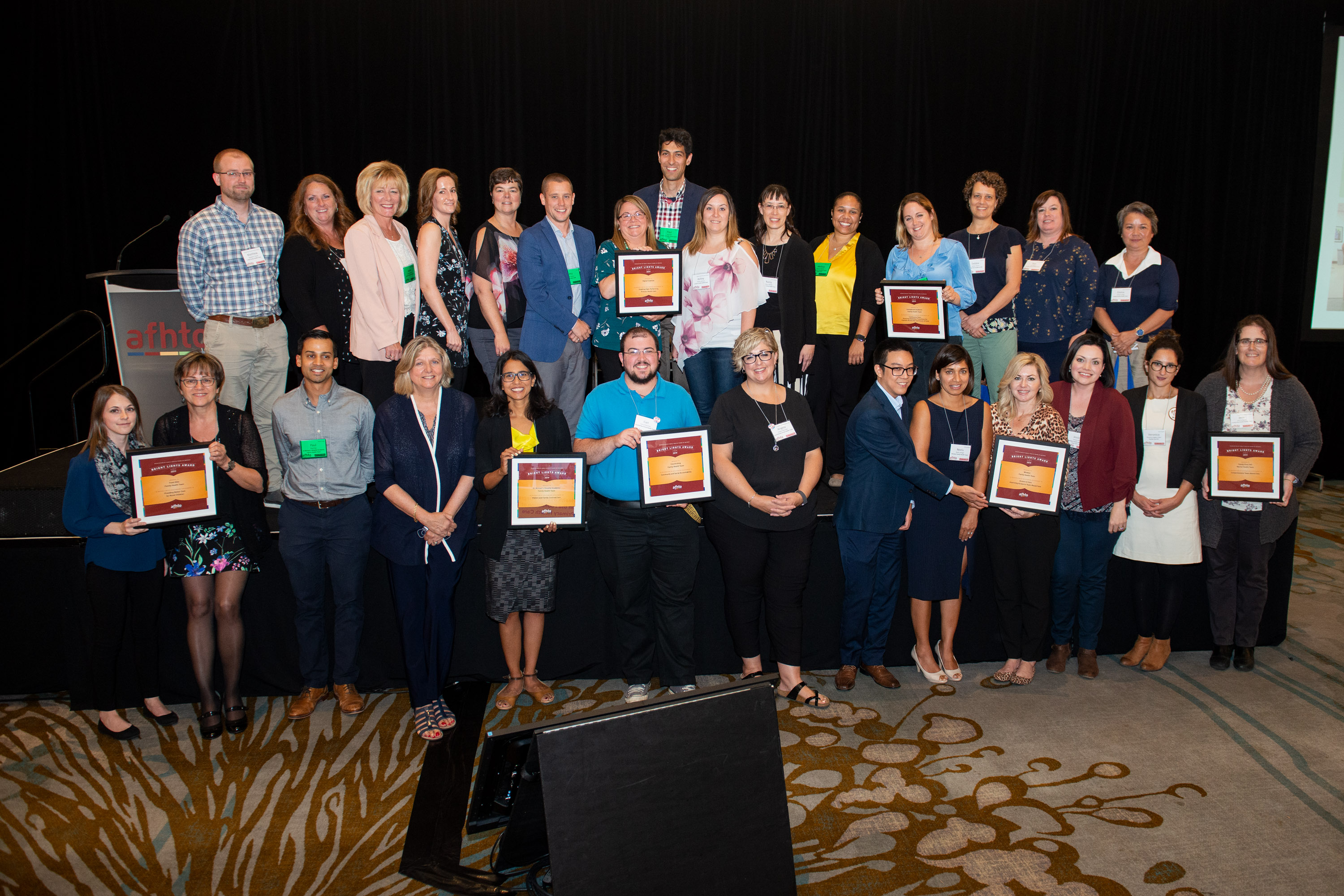 Group photo of Bright Lights Awards winners 2019