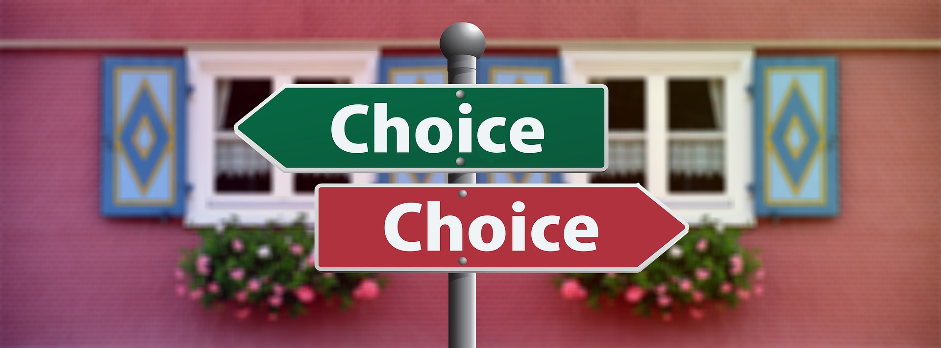 2 choice signs