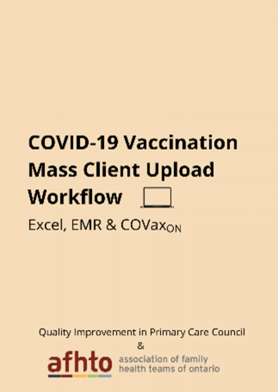 COVID-19 vaccination mass client upload workflow