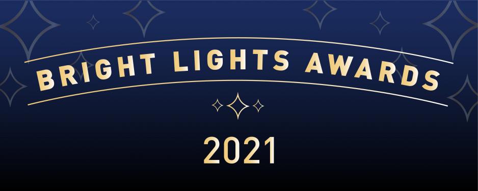 Bright Lights award 2021 banner Bright Lights award 2021 banner