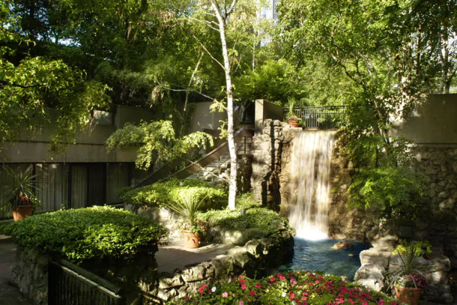 Sheraton Centre waterfall garden
